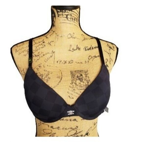 Women's Bra 34B Plunge Push Up Wear Everywhere T-Shirt Bra 34B Black NWT - Picture 1 of 6